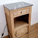 Art deco style oak bedside table from the 1920s