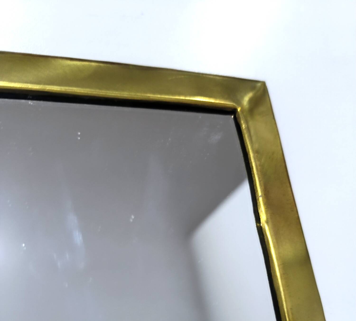 Handcrafted mirror made of brass in Morocco 25cm