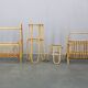 Mid-century European rattan accessories set with tables and magazine racks, 1960s