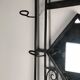 Cloakroom / Art Deco period coat rack in black wrought iron