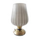 Lampe de table rétro en laiton et globe en verre