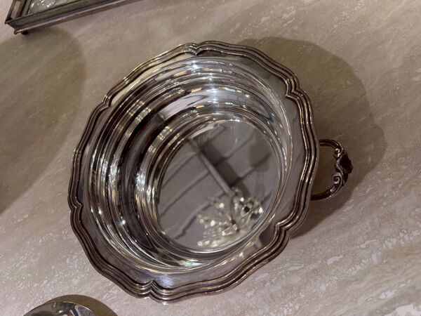 Soupière en métal argenté