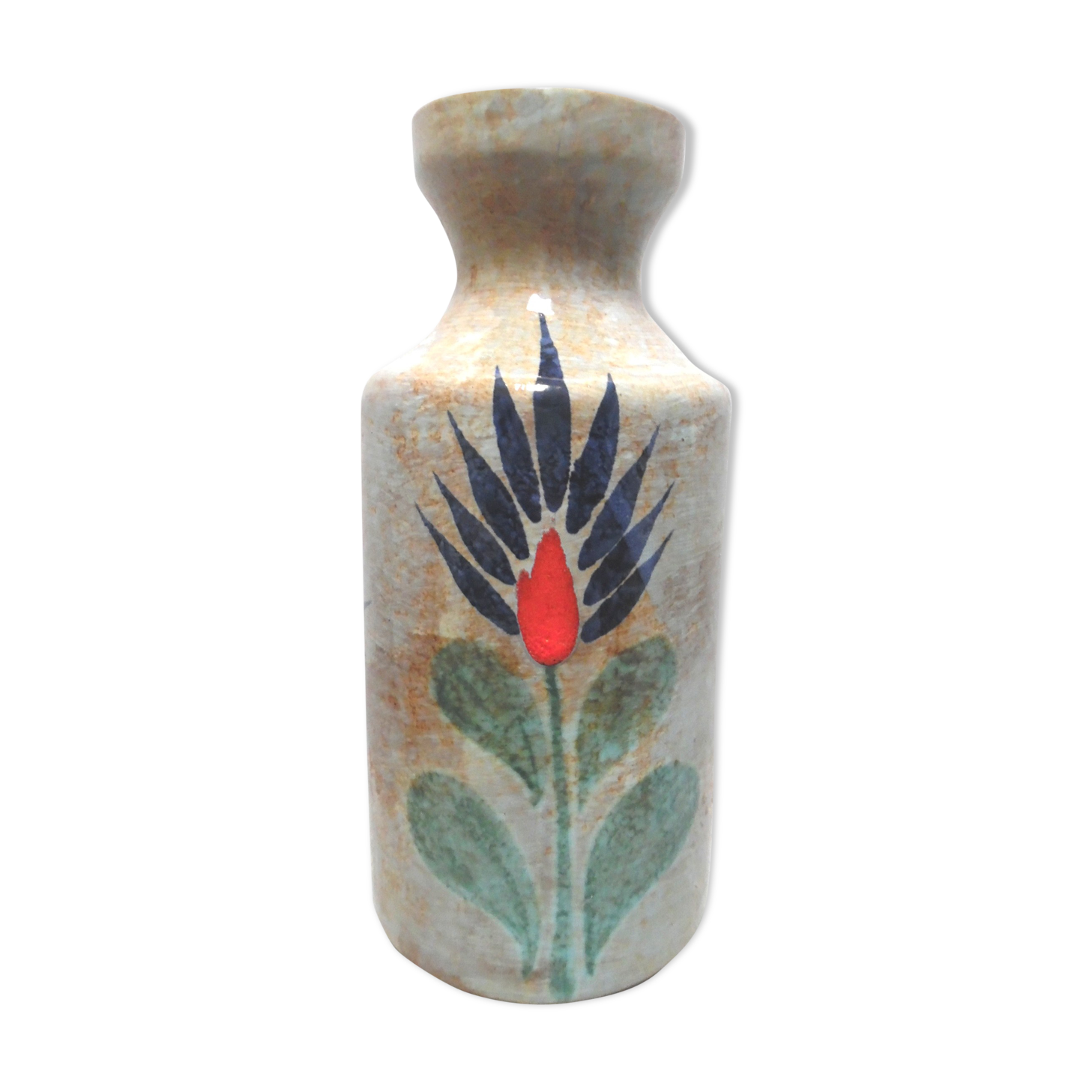 Ceramic vase, hand painted