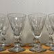 Suite de huit importants verres en cristal taillé à facettes époque XIX