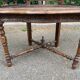 18th century Breton office chair in solid curved and carved wood