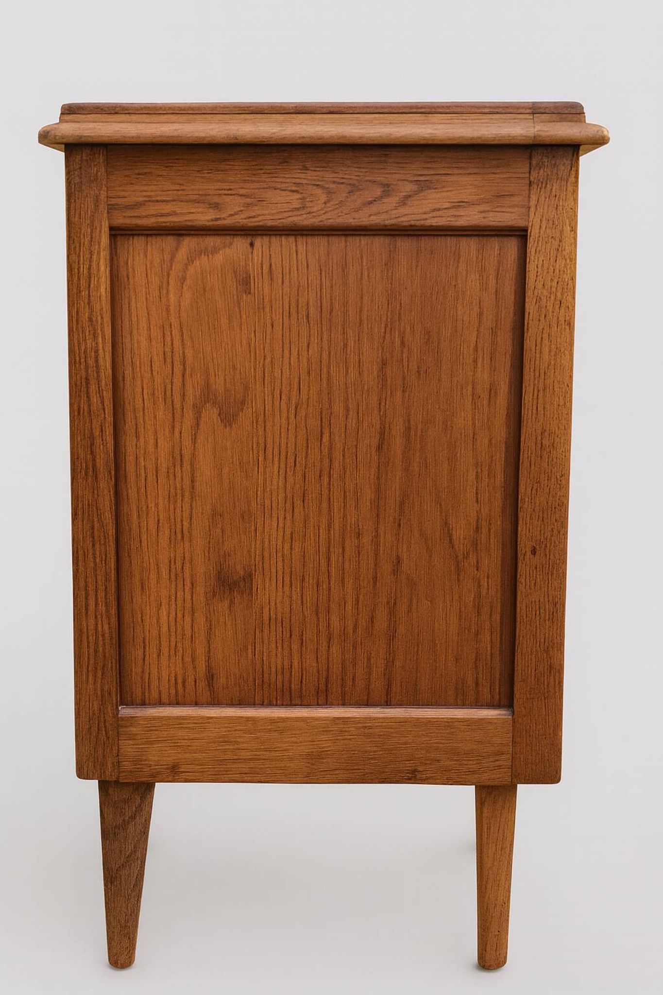 Refurbished vintage wooden bedside table – 3 drawers