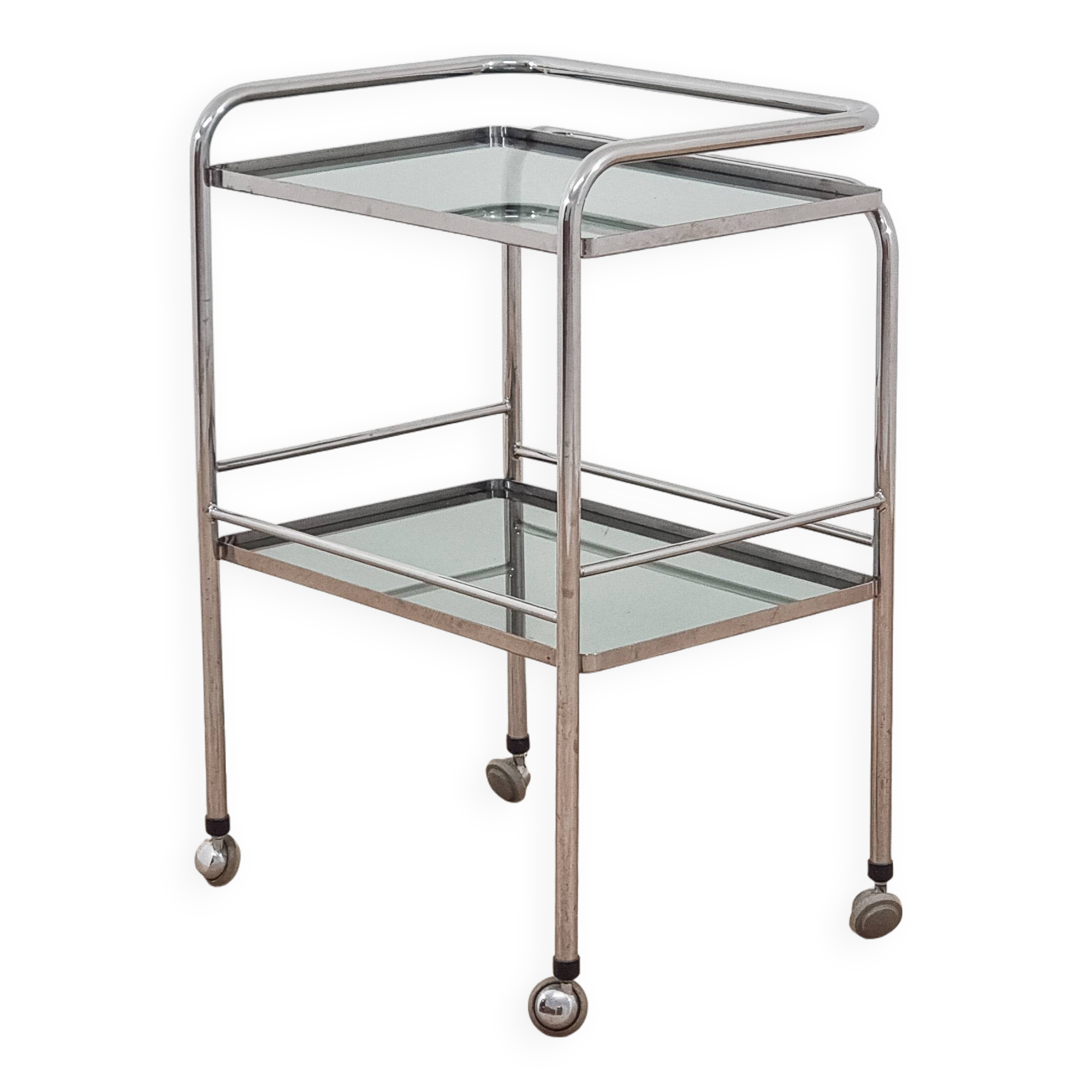 1970s Modernist Chrome Bar Cabinet