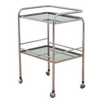 1970s Modernist Chrome Bar Cabinet