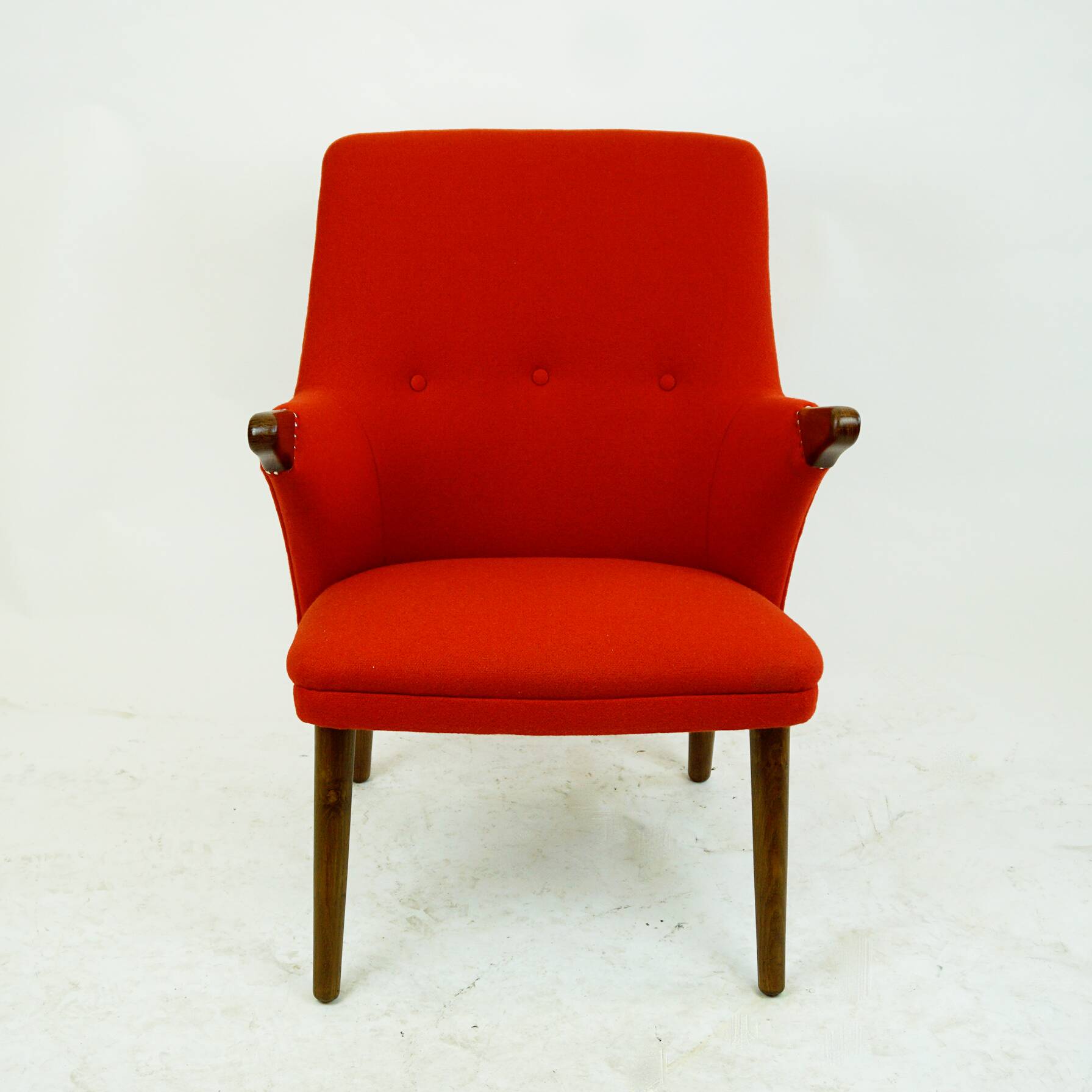 Teak armchair by Svend Skipper, Scandinavian.