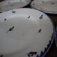 5 flat plates from the Nimy Royal Imperial Manufacture, Belgian manufacture