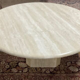 Vintage travertine coffee table from the 70s