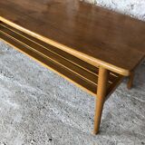 Scandinavian teak coffee table in the 70s