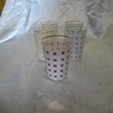Set of 5 BVB orangeade glasses