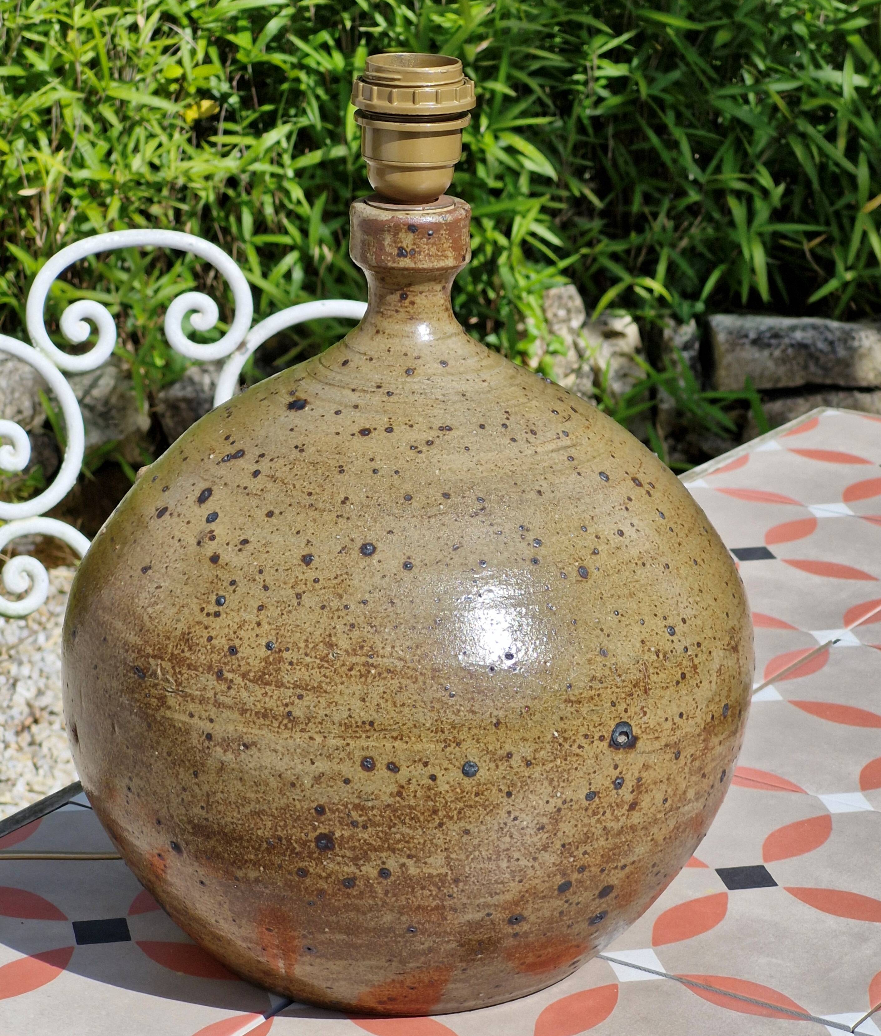 Pyrite sandstone lamp base