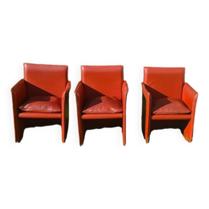 Set de 3 fauteuils ''401 - cassina