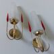 Lunel House wall lights frosted glass 1960s