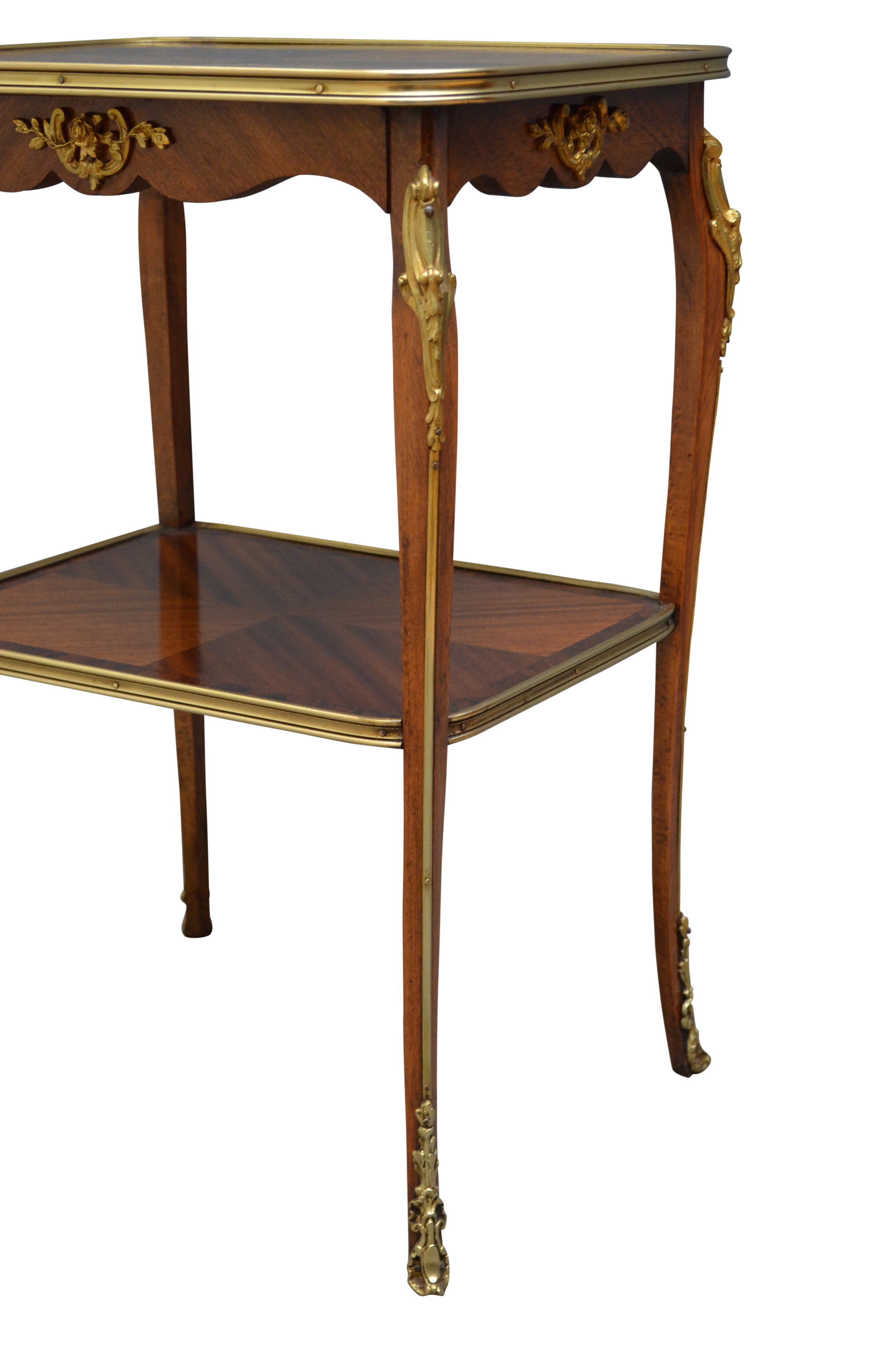 Mahogany and rosewood table