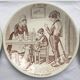 Sarreguemines speaking plates model "The Vocations"