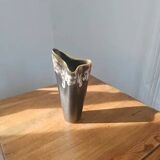 Vintage free-form organic vase - numbered ceramic 1246/23 - mid-century style