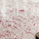 Frutero "Art Nouveau" en cristal de Murano. Italie, années 1940.