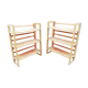 Pair folding book shelves