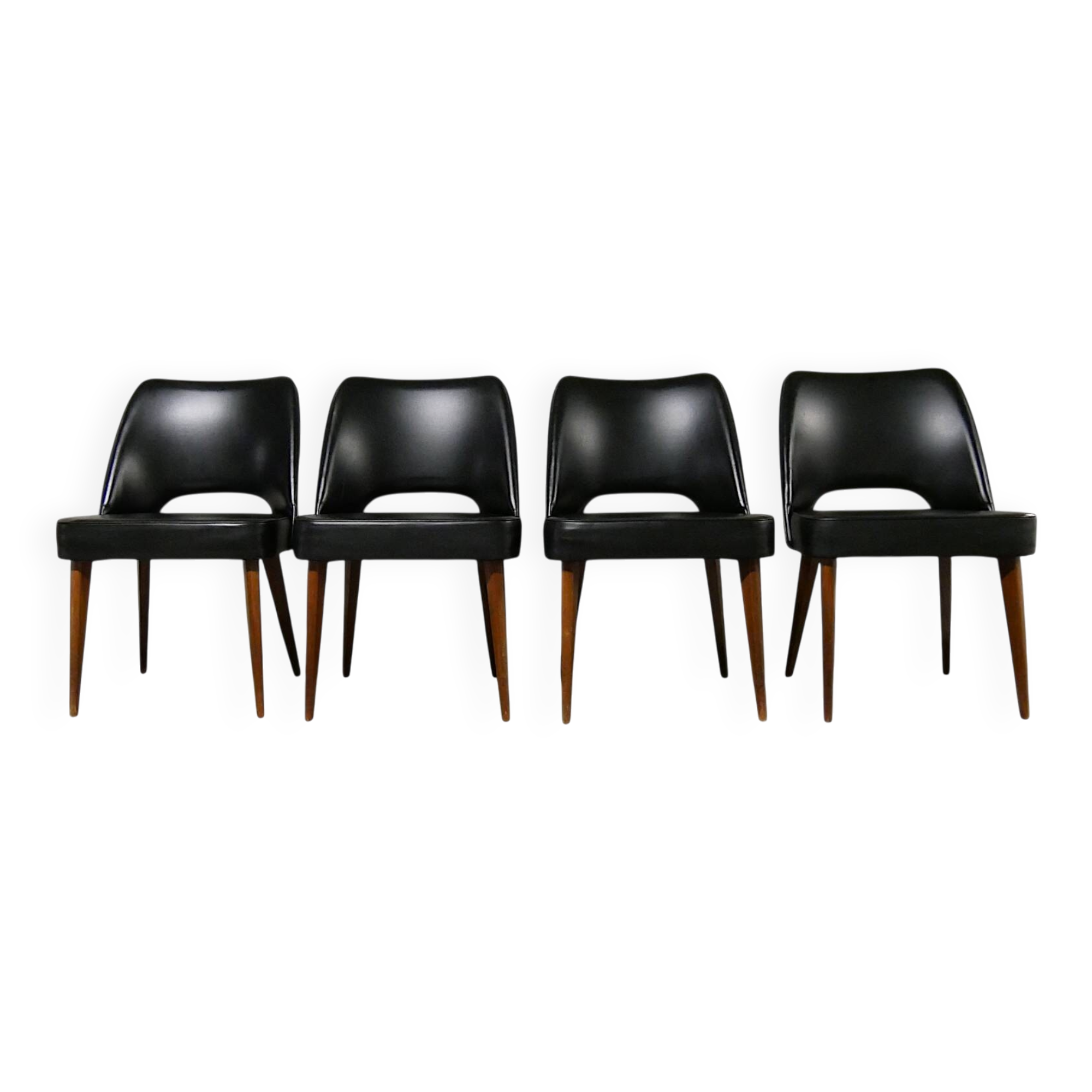 Série 4 chaises scandinave - vintage 1960 1970