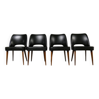 Set of 4 Scandinavian chairs - vintage 1960s 1970s