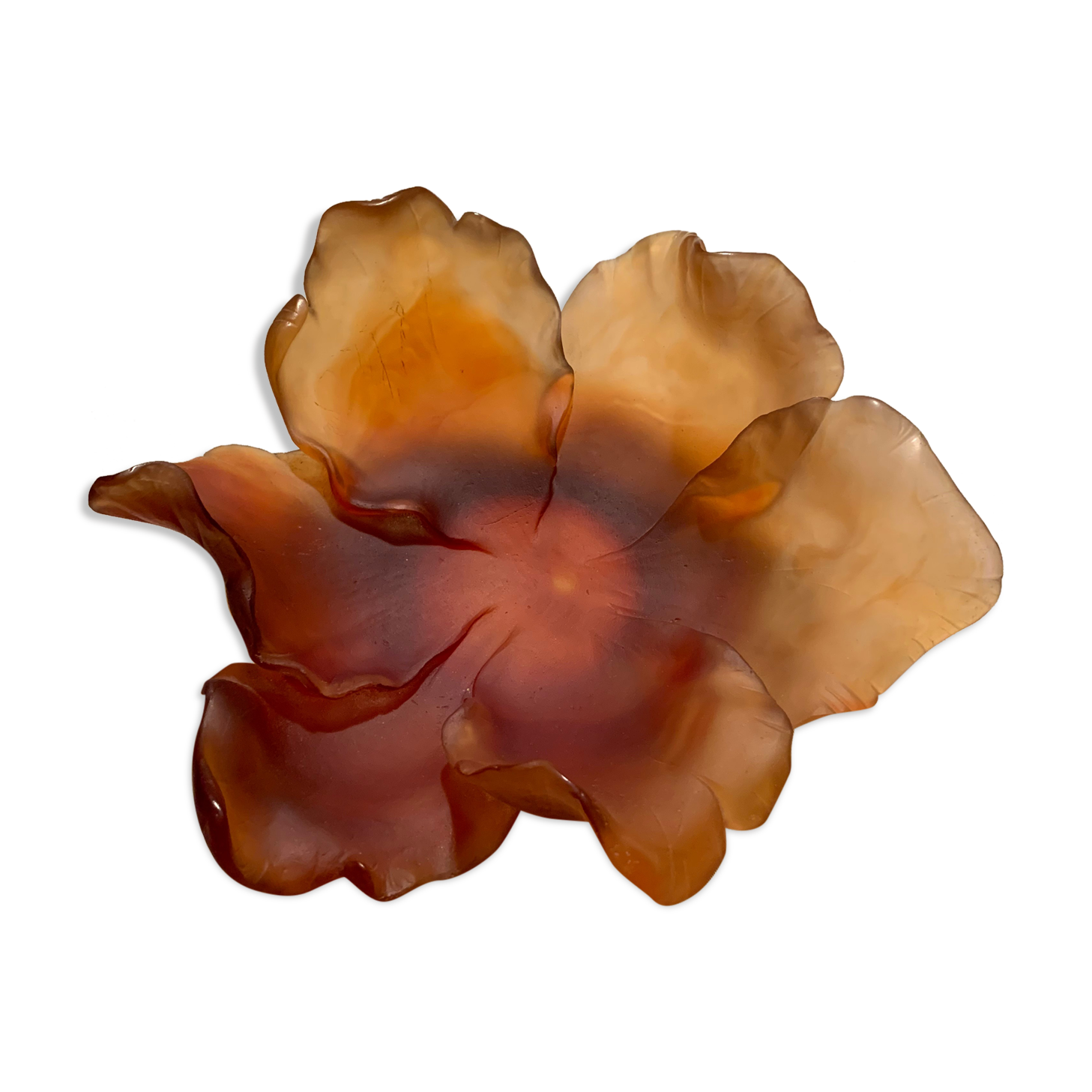 Daum Amber Tulip Cup