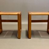 Pair of side tables Scandinavian design 1950s