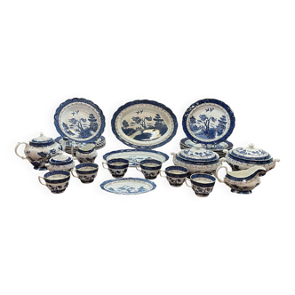 Service de table anglais en porcelaine REAL OLD WILLOW - 27 pièces