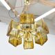 Mid-century design brass and resin pendant, 1960s / Hungary