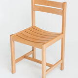 Chaise en hêtre massif conçues par André Sornay - France, années 1960