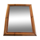 Miroir bambou et rotin vintage 38x48cm