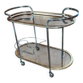 Desserte de bar vintage Art déco / Hollywood Regency