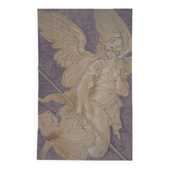 Niccolo dell'abate: angel of victory - lithograph