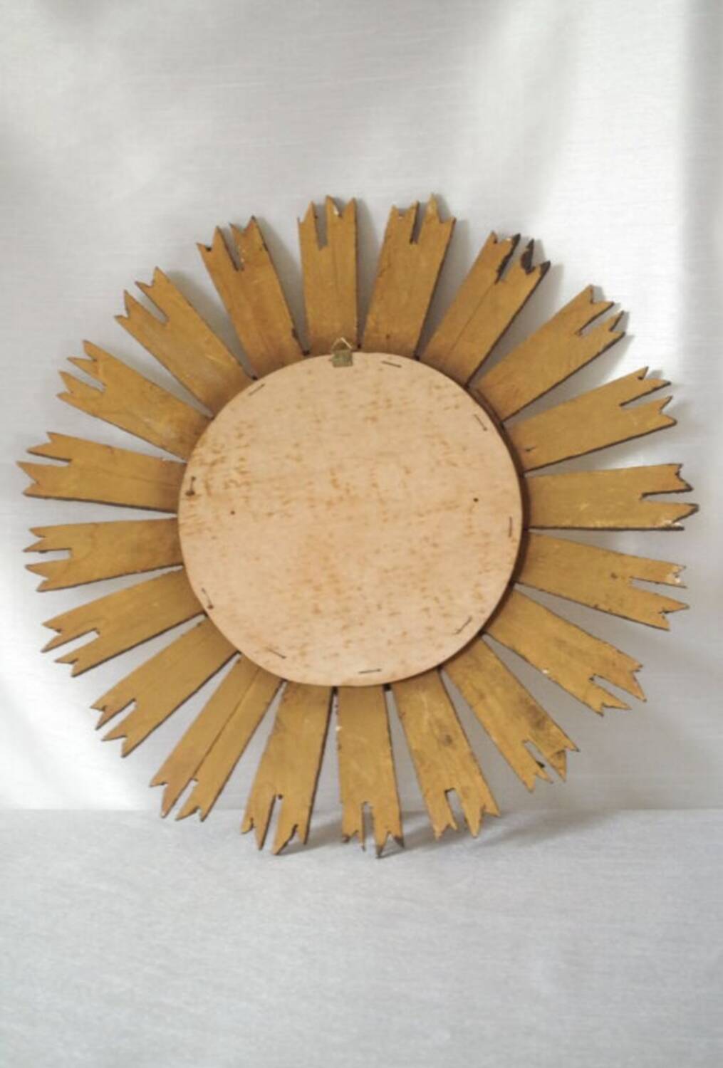 Vintage golden sun mirror