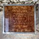 Burr walnut side table - 90s