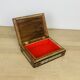 Mother-of-pearl and wood marquetry jewelry box