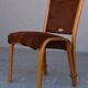 Série de 4 chaises Von Bode édition Steiner cuir de poulain