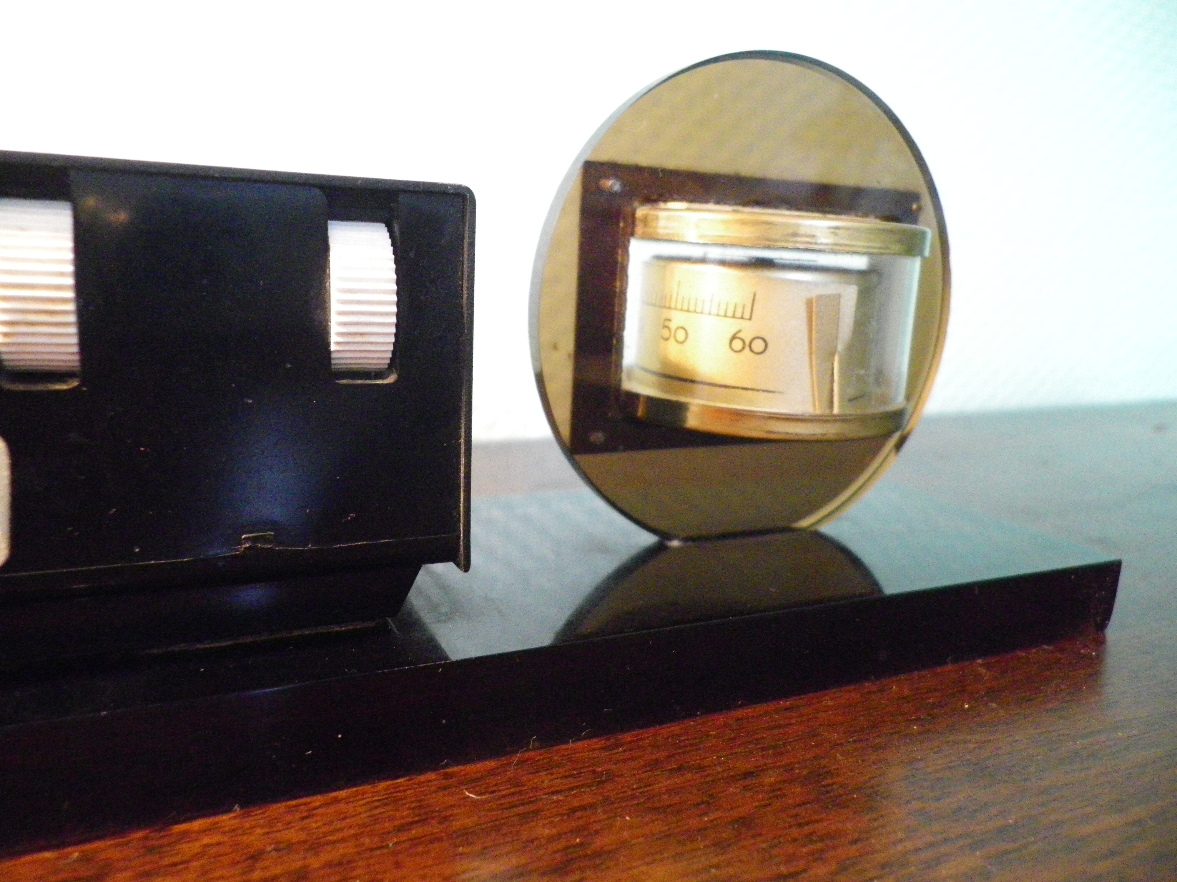 Perpetual Office Calendar with Thermometer - Mallat France - 70s