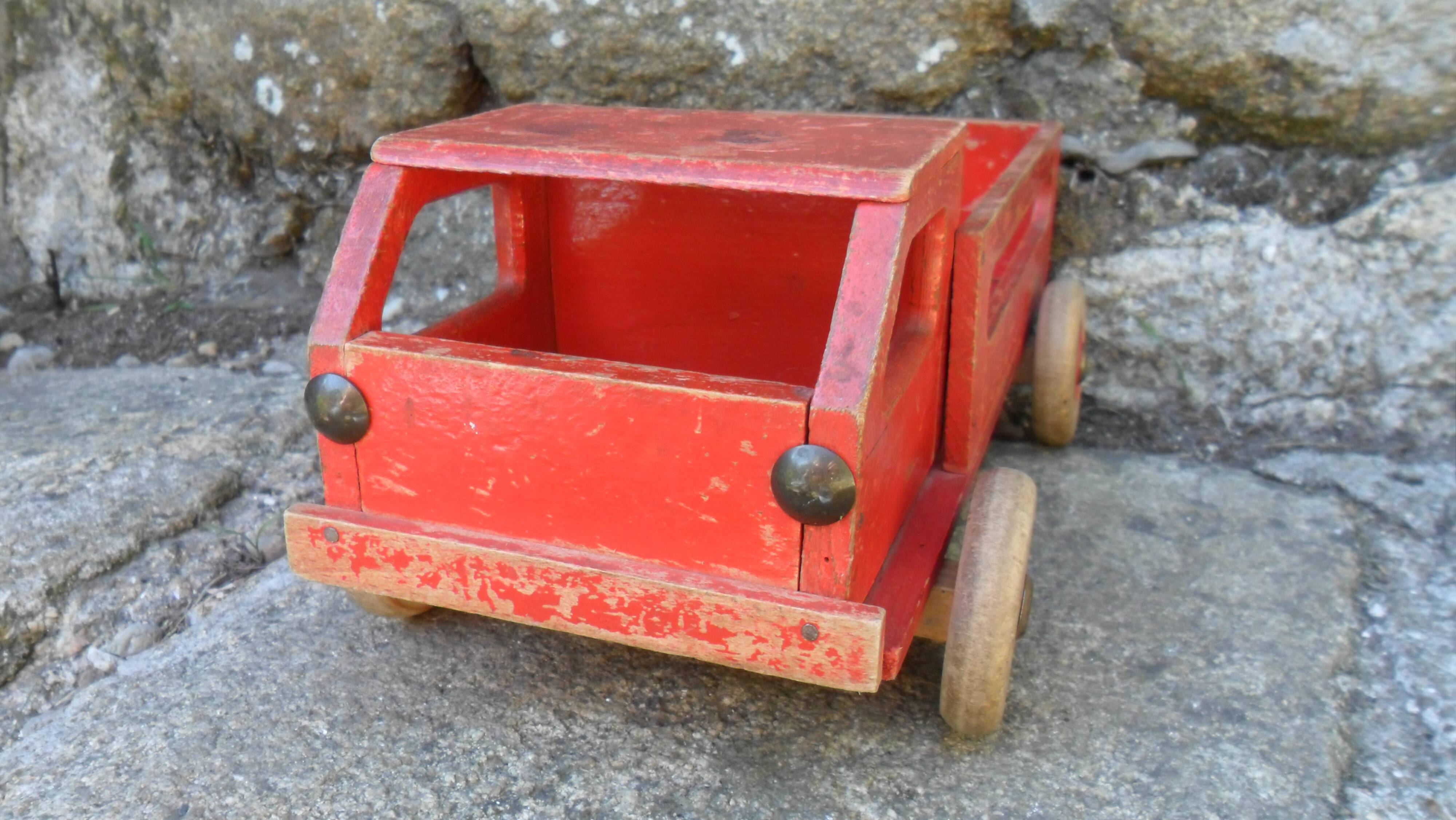 Vintage wooden truck