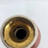 Georges Pelletier soliflore vase in fine gold rose ceramic, France.