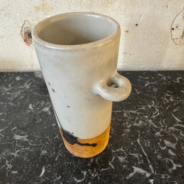 Vase forme rouleau La Colombe, années 60