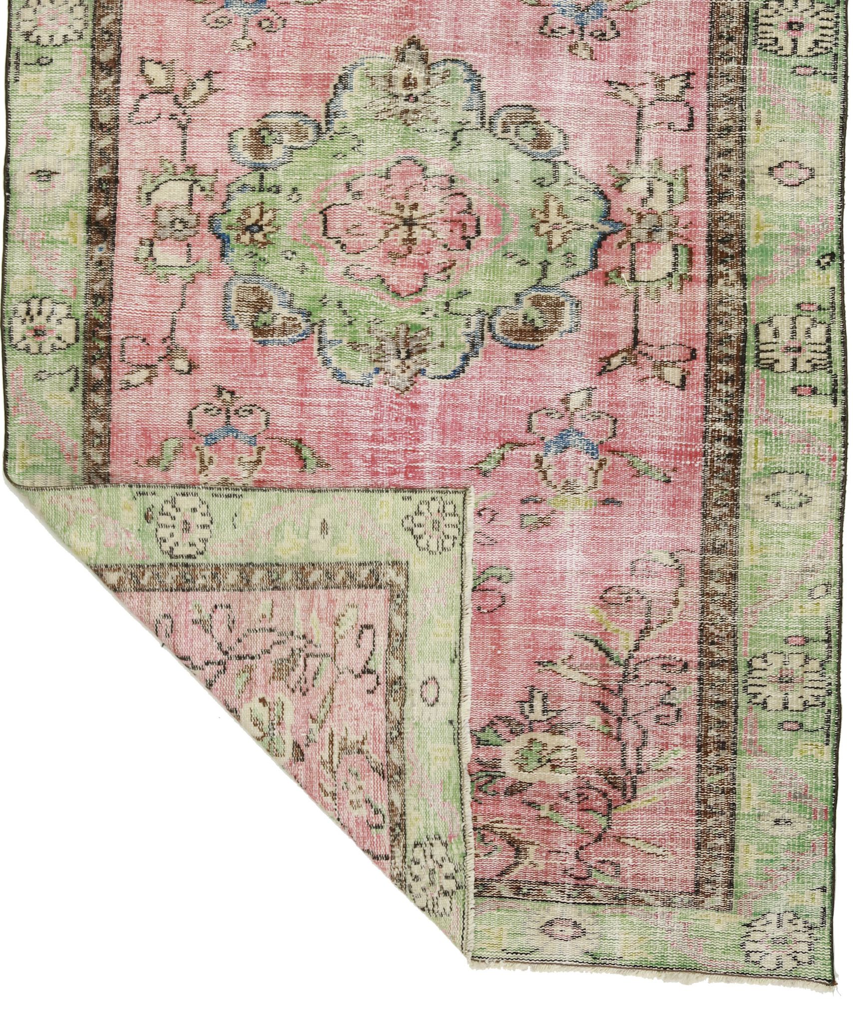 Anatolian handmade vintage rug 257 cm x 151 cm