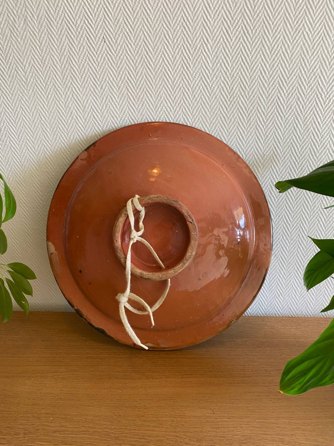 Large turquoise Moroccan dish