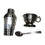 Coffret tasse et poudreuse vintage