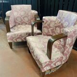 Pair of art deco armchairs