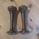 2 wooden wall-mounted coat racks