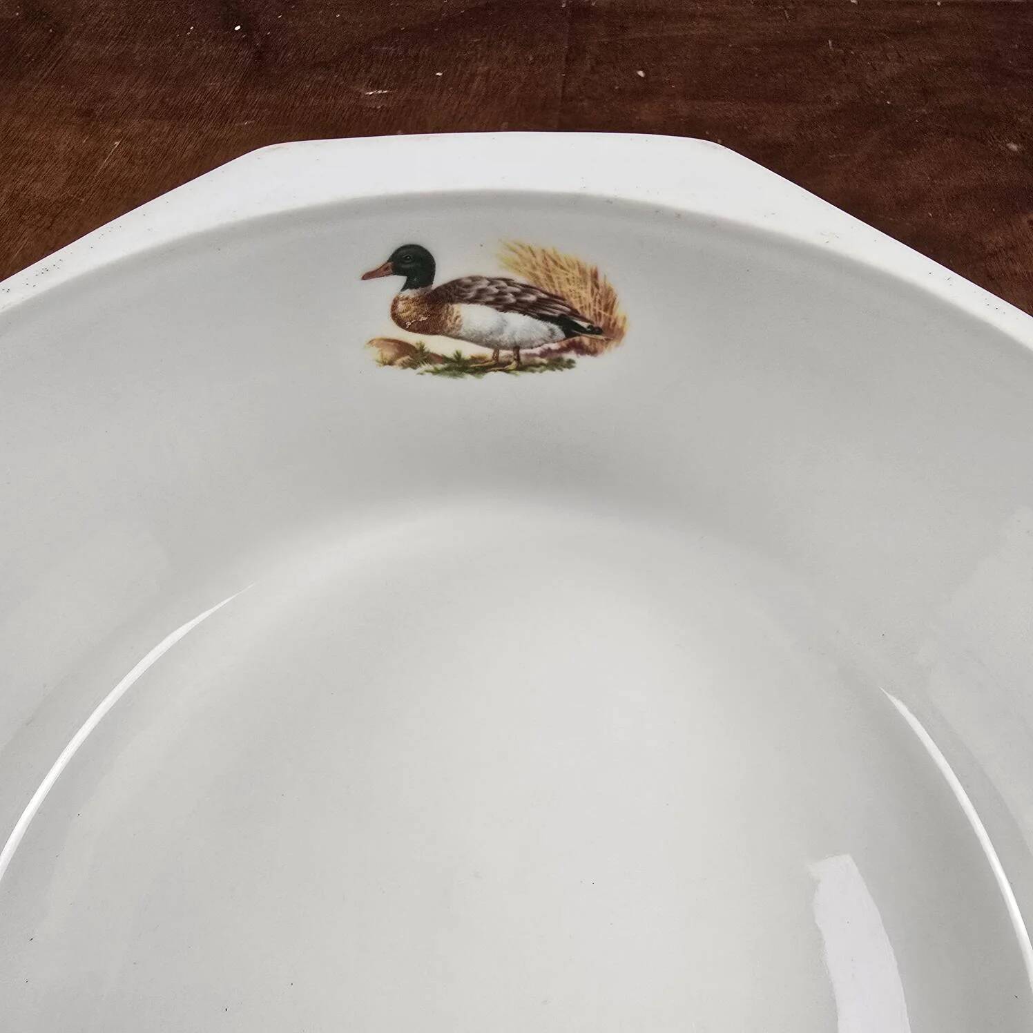 Old porcelain plate from Sarreguemines Digoin – Hunting decoration