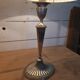 Paire de lampes style art deco en métal argenté
